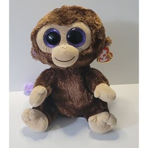 ✨3 FOR $25 ✨ TY Beanie Boos Coco the Monkey Large Plush 15"